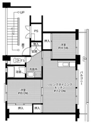 ビレッジハウス米子2号棟の物件間取画像